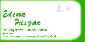 edina huszar business card